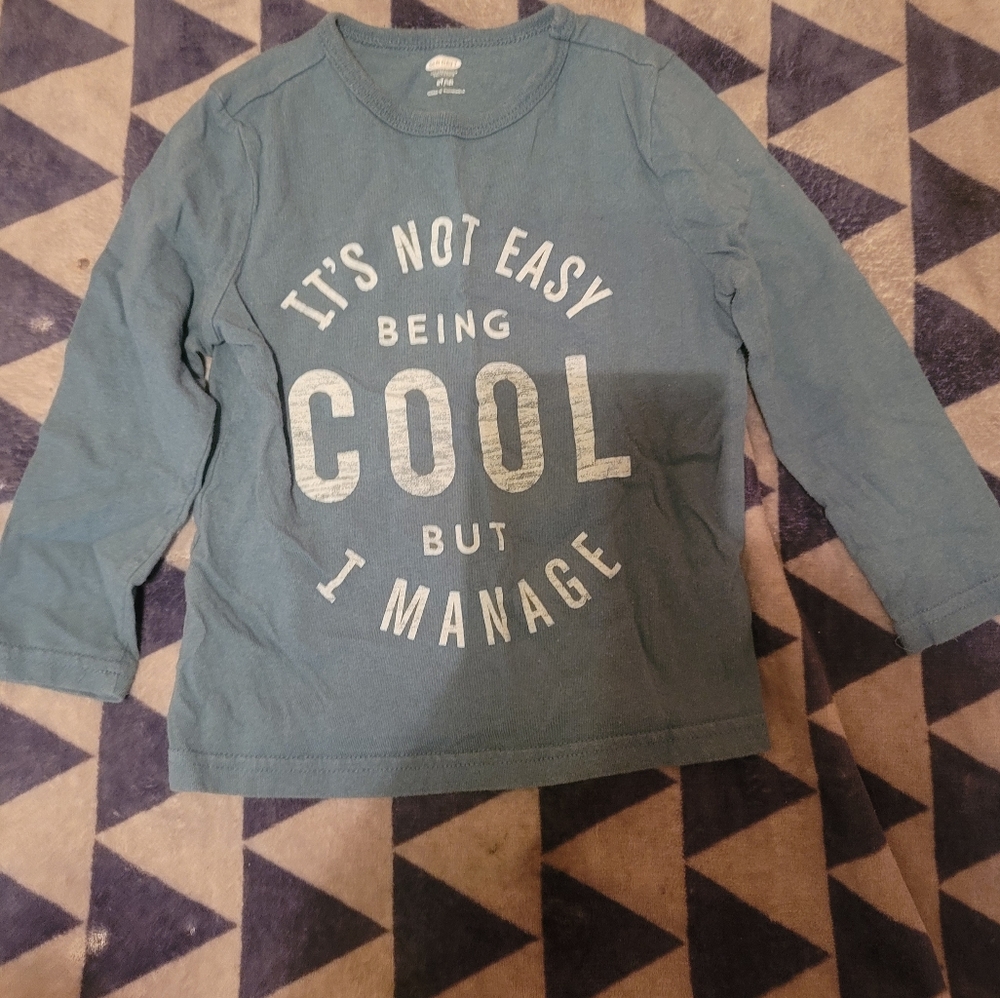 Boy's Light Blueish/Grayish long sleeve shirt